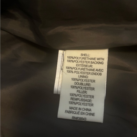 Women’s gray faux- leather jacket. Size Xl. - Picture 5 of 12